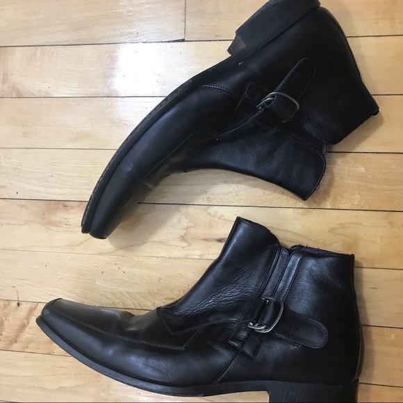 Mezlan Men’s Ankle Buckle Leather Boots Sz 10 - Picture 6 of 6